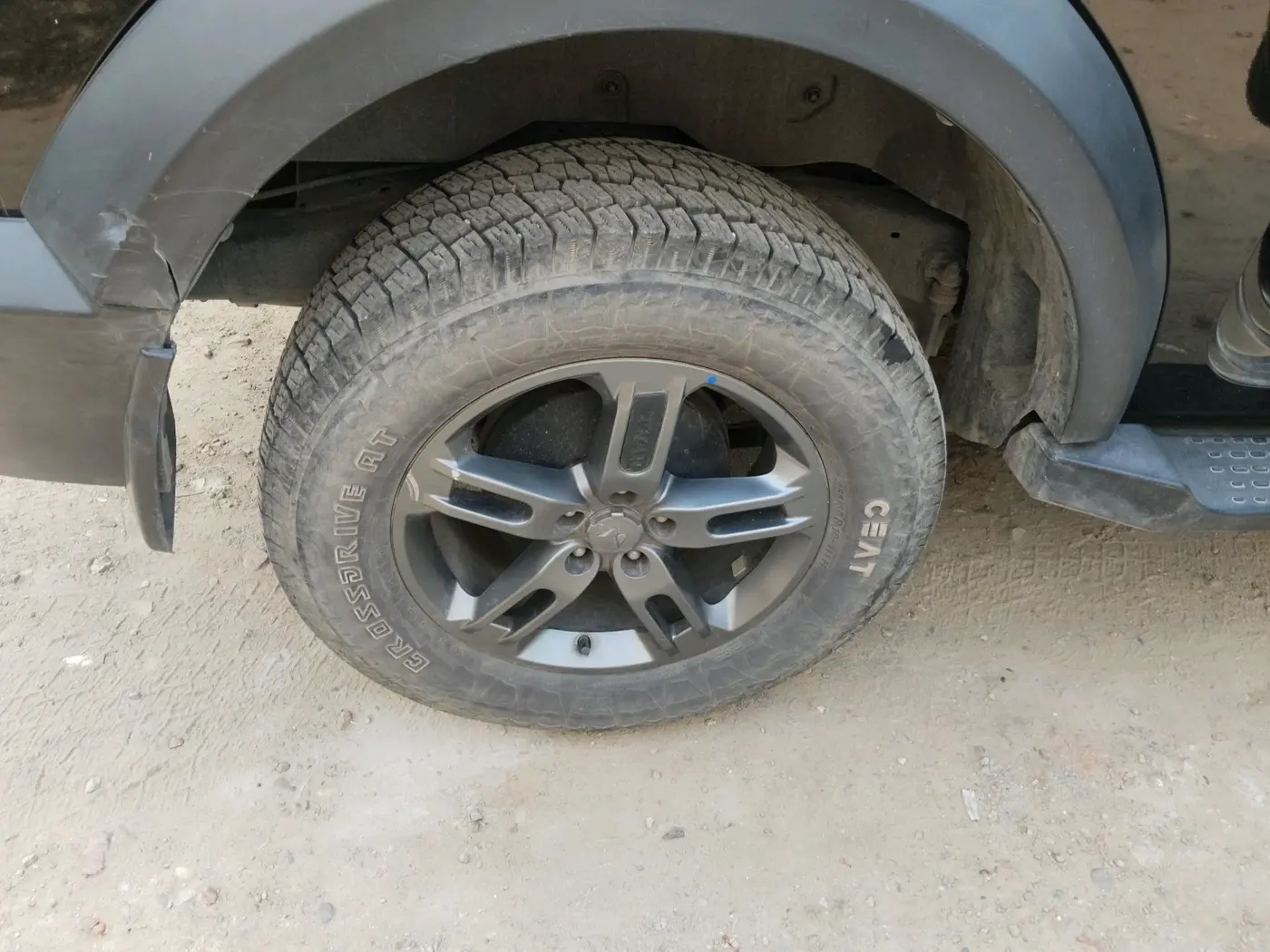 2023 Mahindra Thar LX P 2WD AT HT, Petrol, Automatic, 12,765 km, tyre