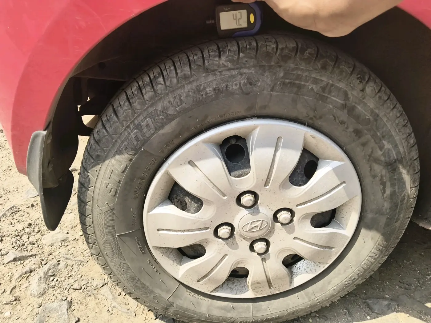 2010 Hyundai i10 MAGNA 1.2 AT, Petrol, Automatic, 53,790 km, tyre