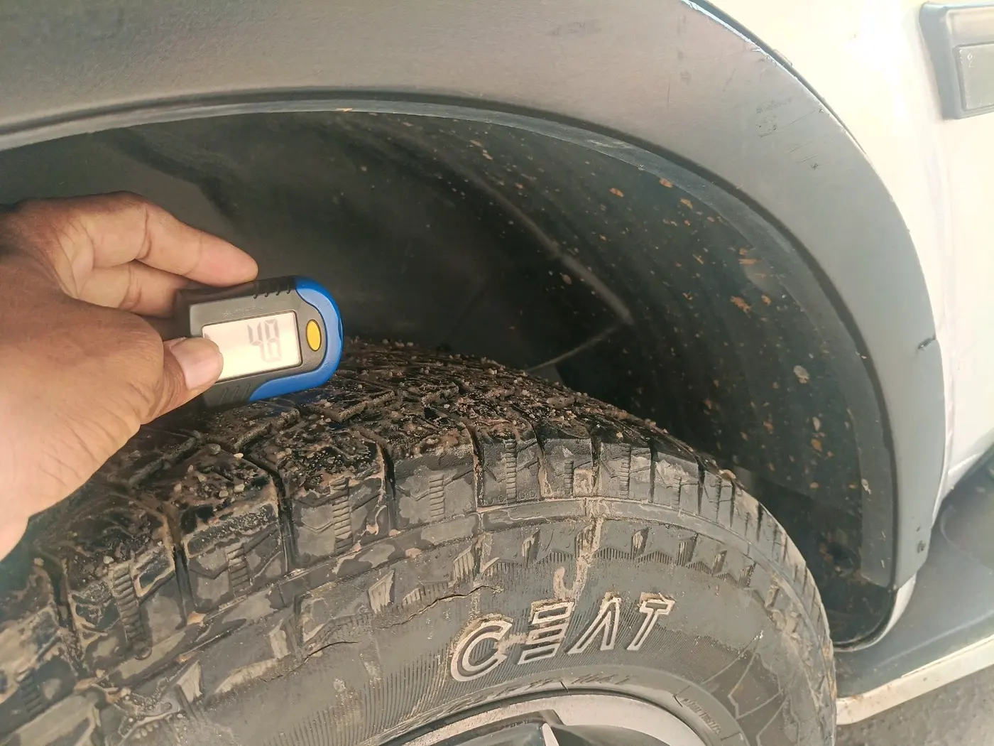2019 Mahindra XUV500 W5, Diesel, Manual, 1,20,565 km, tyre