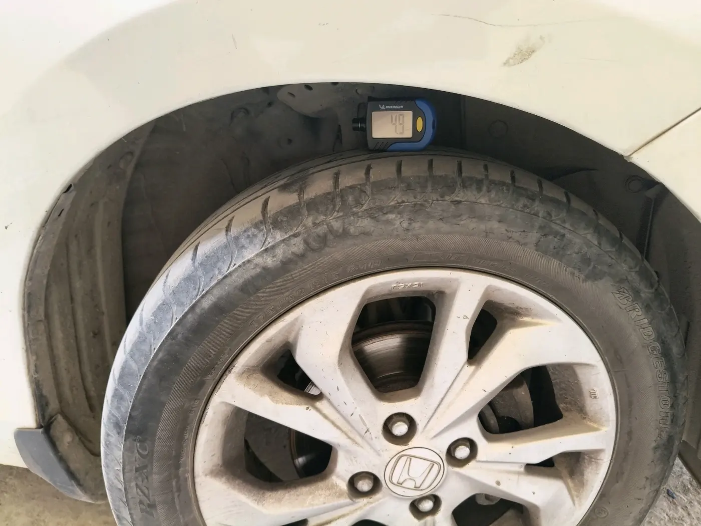 2018 Honda Amaze 1.2L I-VTEC VX, CNG, Manual, 1,19,468 km, tyre