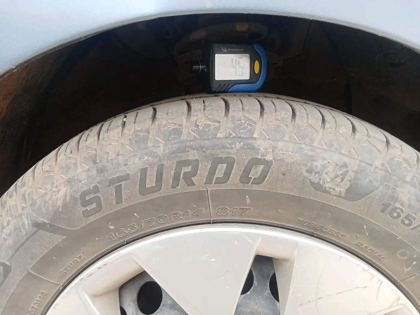 2016 Hyundai Xcent S 1.2, CNG, Manual, 87,478 km, tyre