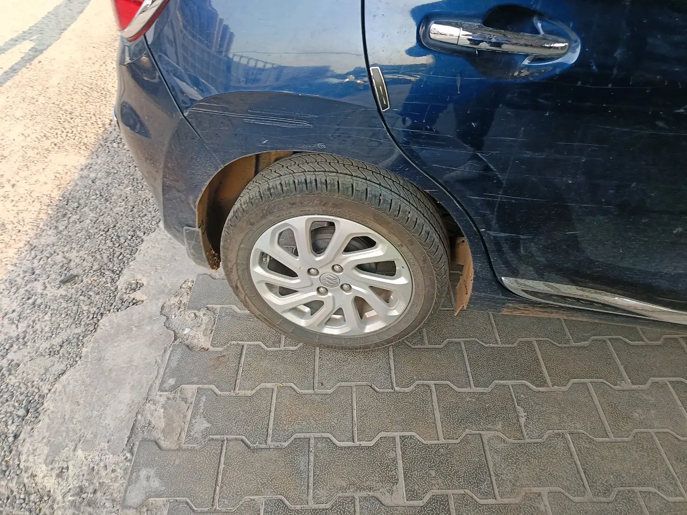 2022 Maruti Baleno ZETA PETROL 1.2, Petrol, Manual, 1,24,703 km, tyre