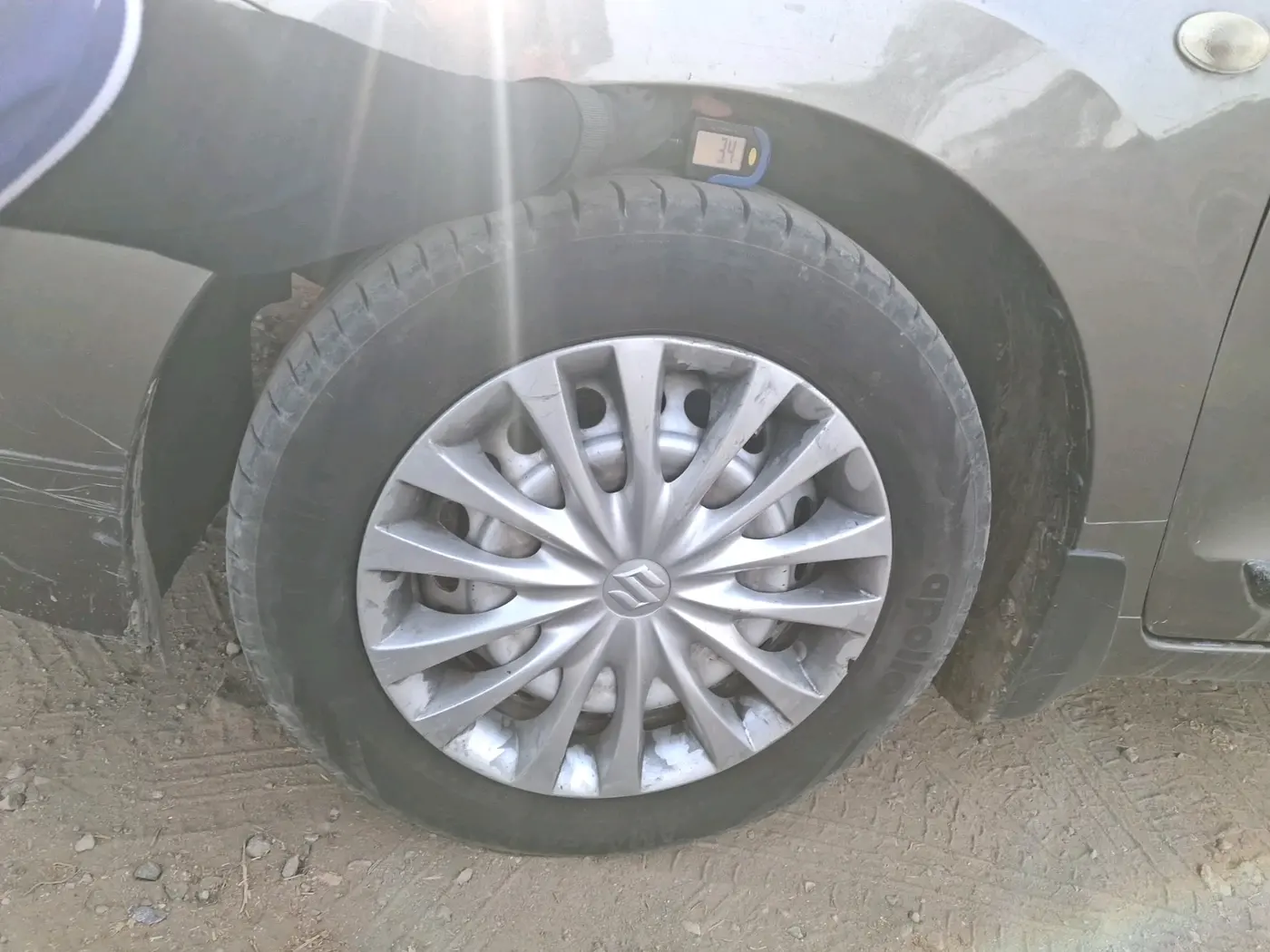 2020 Maruti Baleno SIGMA PETROL 1.2, CNG, Manual, 1,66,893 km, tyre