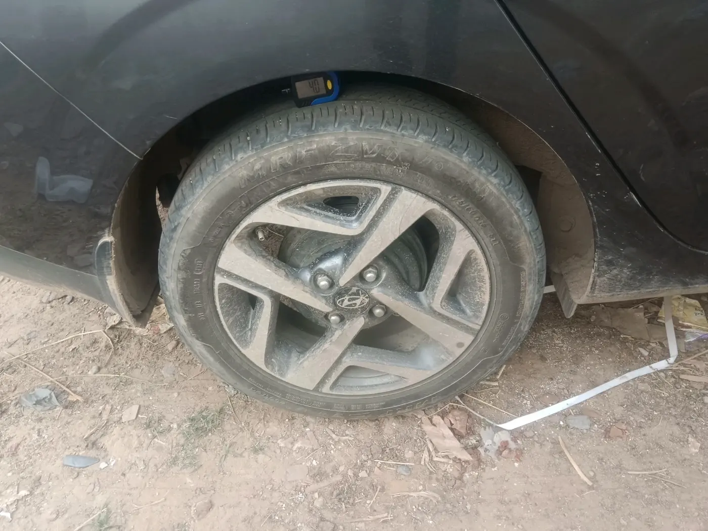 2024 Hyundai AURA SX 1.2 CNG, CNG, Manual, 43,469 km, tyre