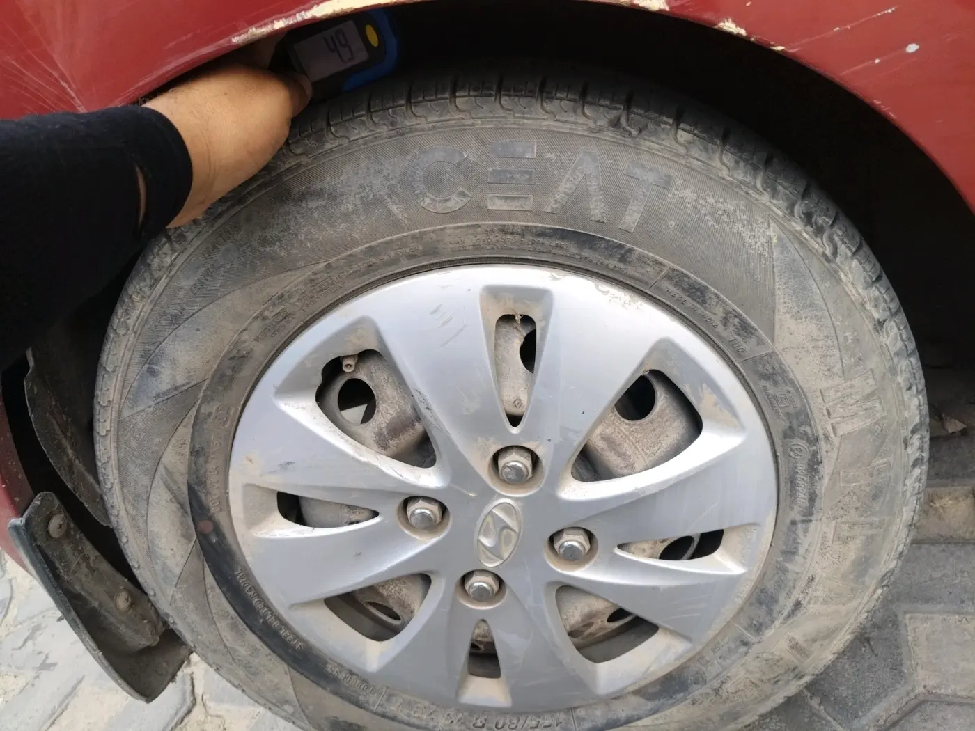 2011 Hyundai i10 MAGNA 1.2, Petrol, Manual, 60,048 km, tyre