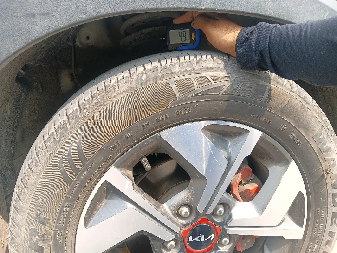 2022 KIA SONET GTX PLUS 1.5 AT, Diesel, Automatic, 38,660 km, tyre