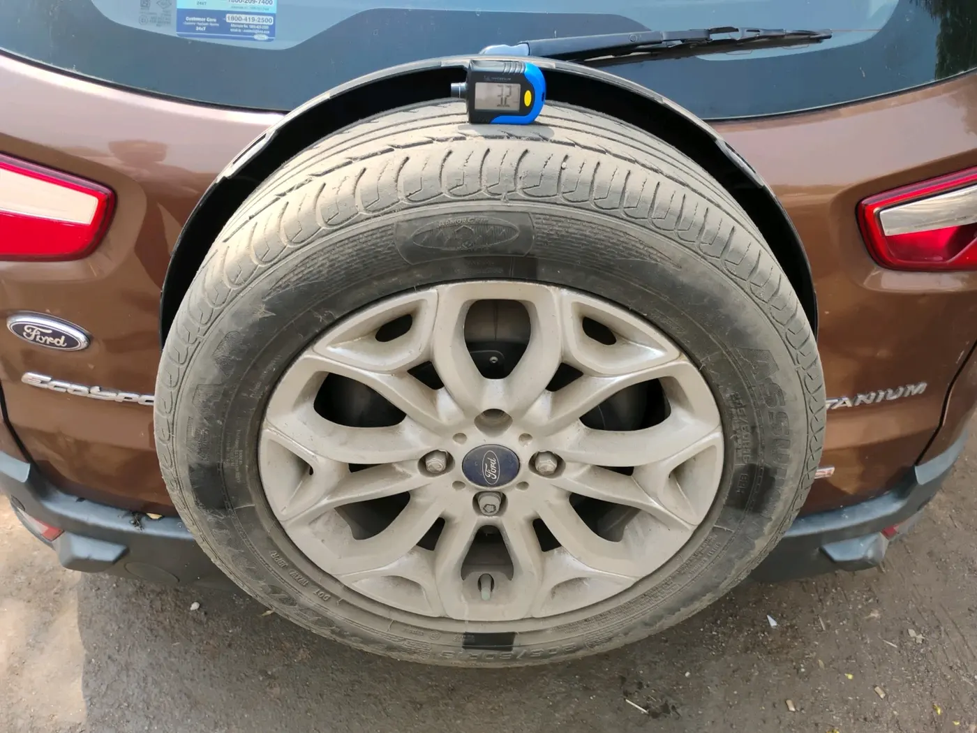 2016 Ford Ecosport TITANIUM+ 1.5L DIESEL, Diesel, Manual, 1,07,832 km, tyre