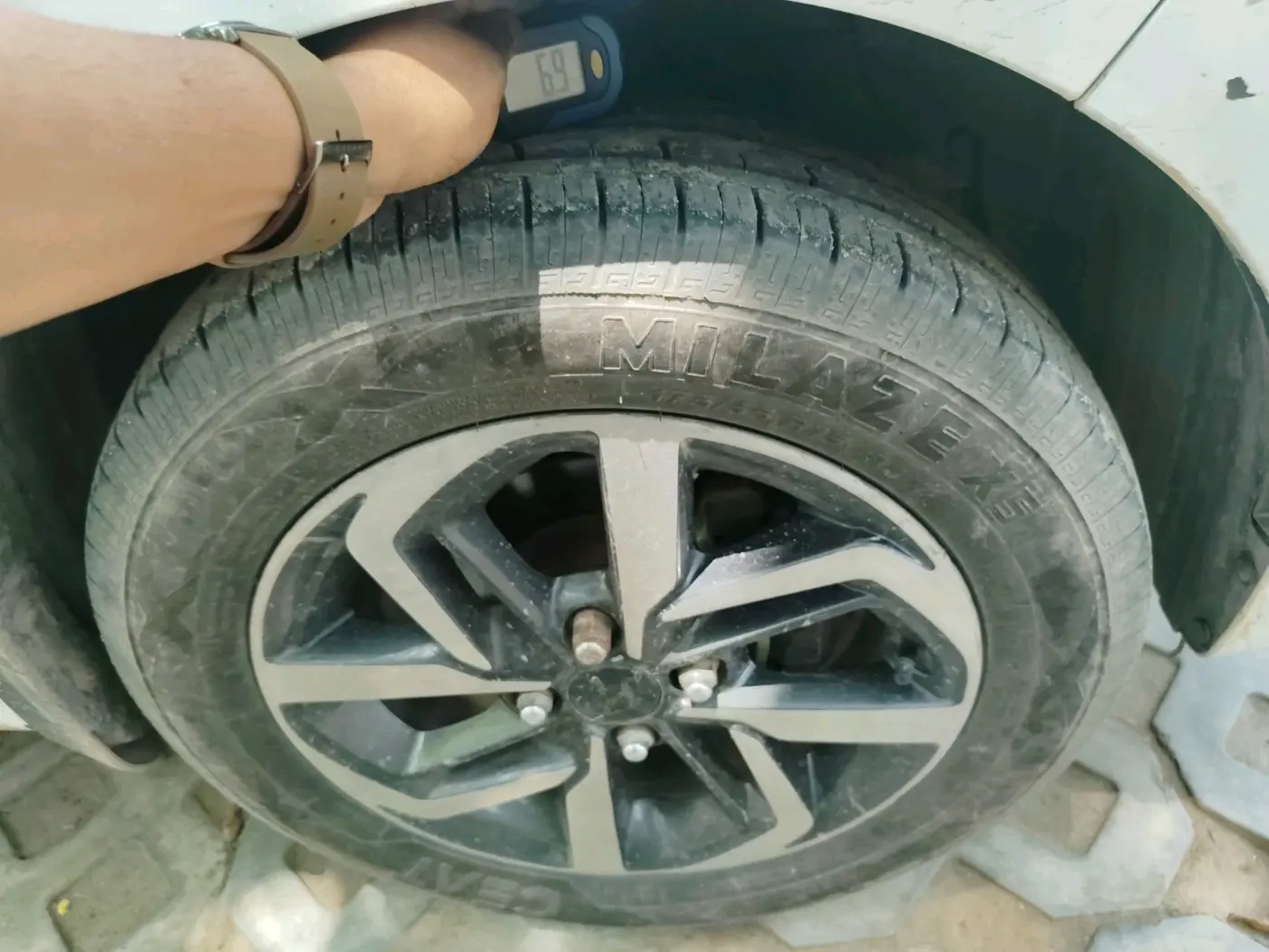 2023 Hyundai AURA S 1.2 CNG, CNG, Manual, 88,794 km, tyre