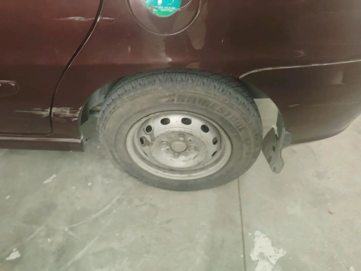 2010 Tata Indigo ECS GLX, Petrol, Manual, 44,640 km, tyre