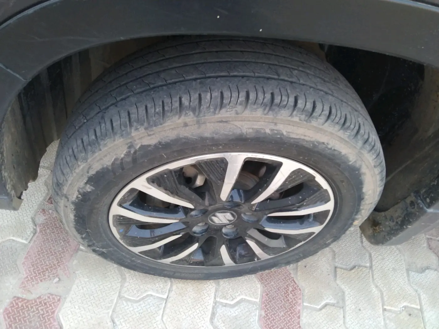 2021 Maruti Vitara Brezza VXI, Petrol, Manual, 61,608 km, tyre