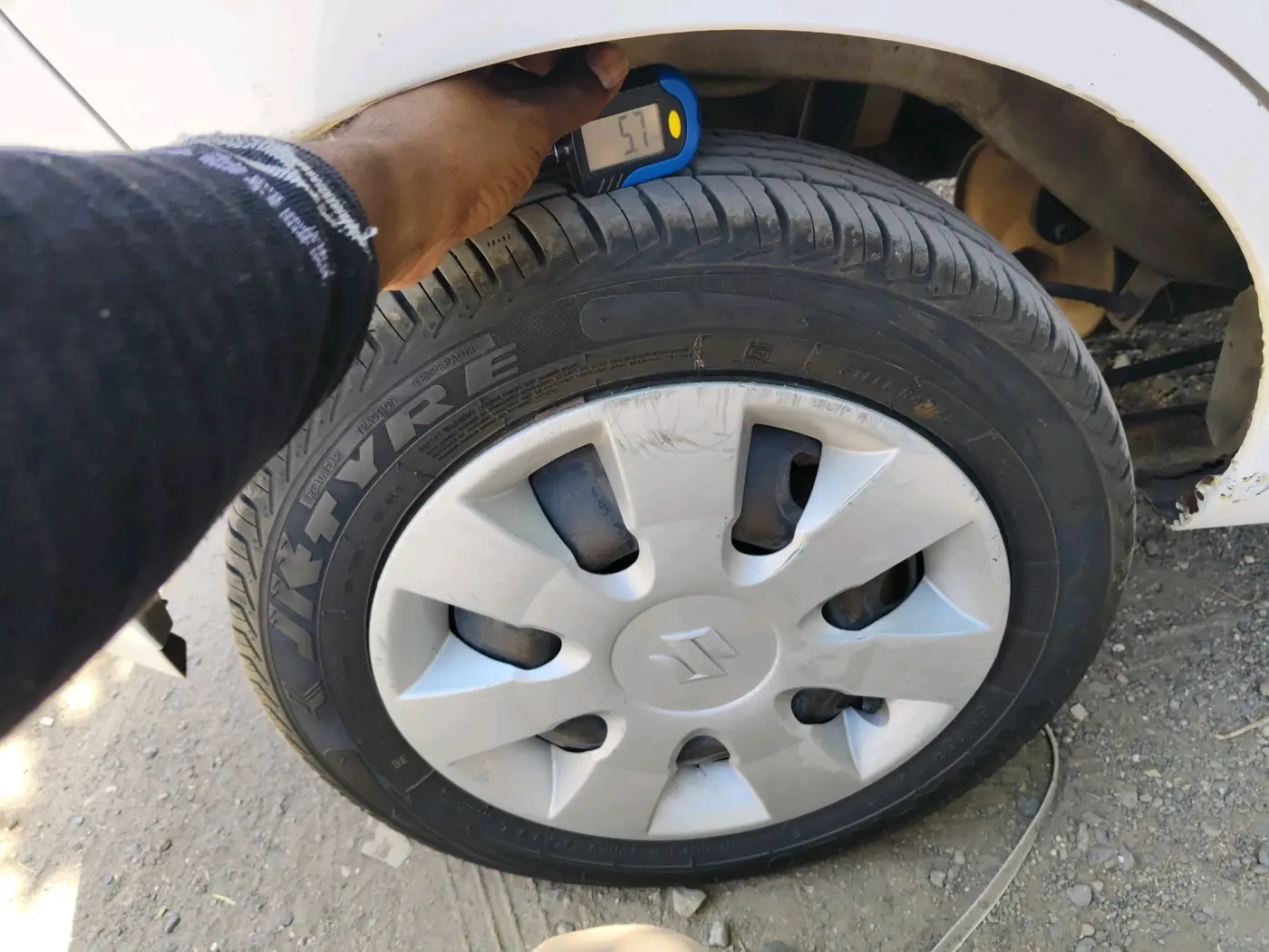 2017 Maruti Alto K10 VXI (O), CNG, Manual, 70,421 km, tyre