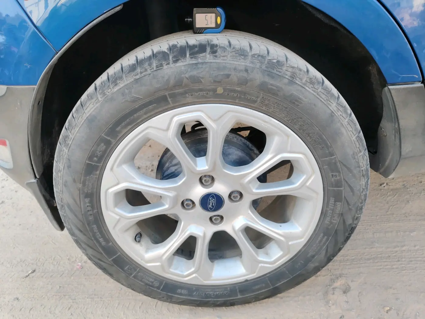 2018 Ford Ecosport TITANIUM + 1.5L PETROL AT, Petrol, Automatic, 96,507 km, tyre