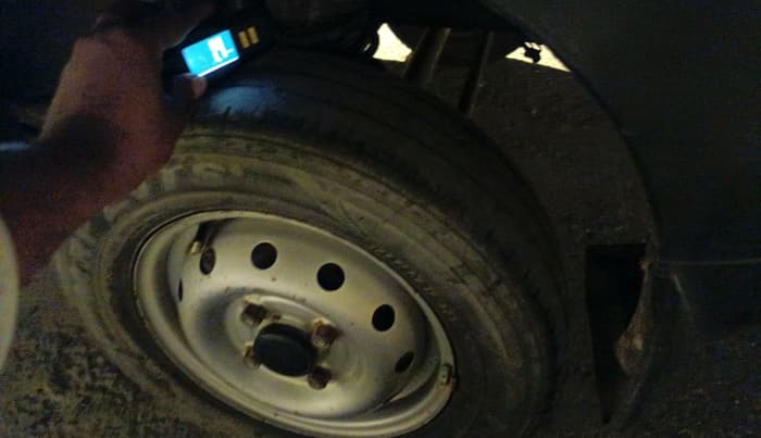 2011 Maruti Alto LXI CNG, CNG, Manual, 1,27,548 km, tyre