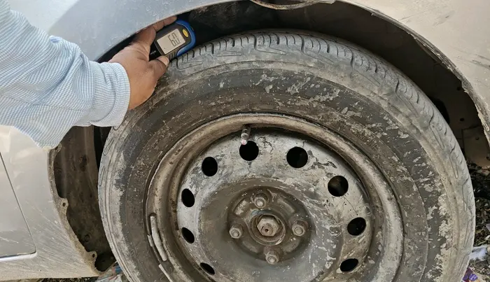 2018 Maruti Celerio VXI CNG, CNG, Manual, 1,85,981 km, tyre