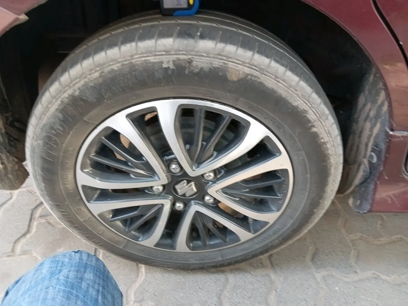 2022 Maruti Ertiga ZXI  CNG, CNG, Manual, 1,12,580 km, tyre