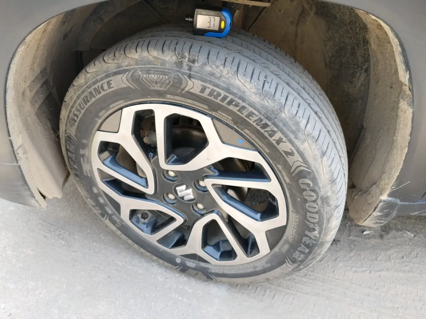 2024 Maruti FRONX SIGMA 1.2 MT, Petrol, Manual, 34,991 km, tyre