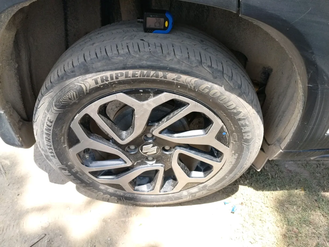 2024 Maruti FRONX SIGMA 1.2 MT, Petrol, Manual, 34,991 km, tyre
