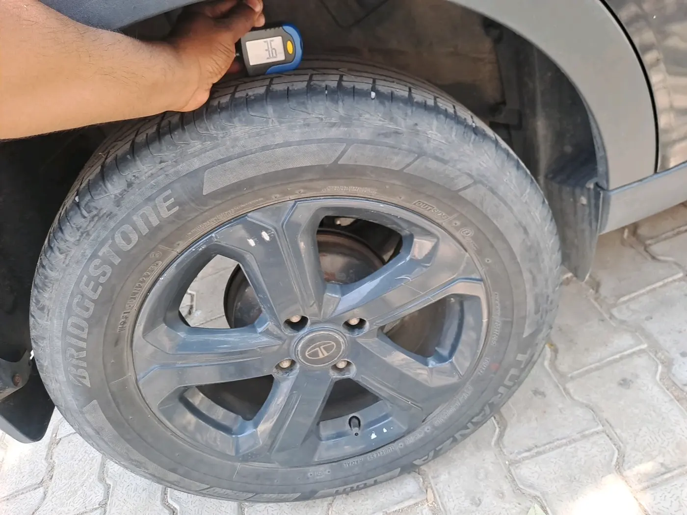 2023 Tata NEXON XZ PLUS PETROL DARK EDITION, Petrol, Manual, 48,517 km, tyre