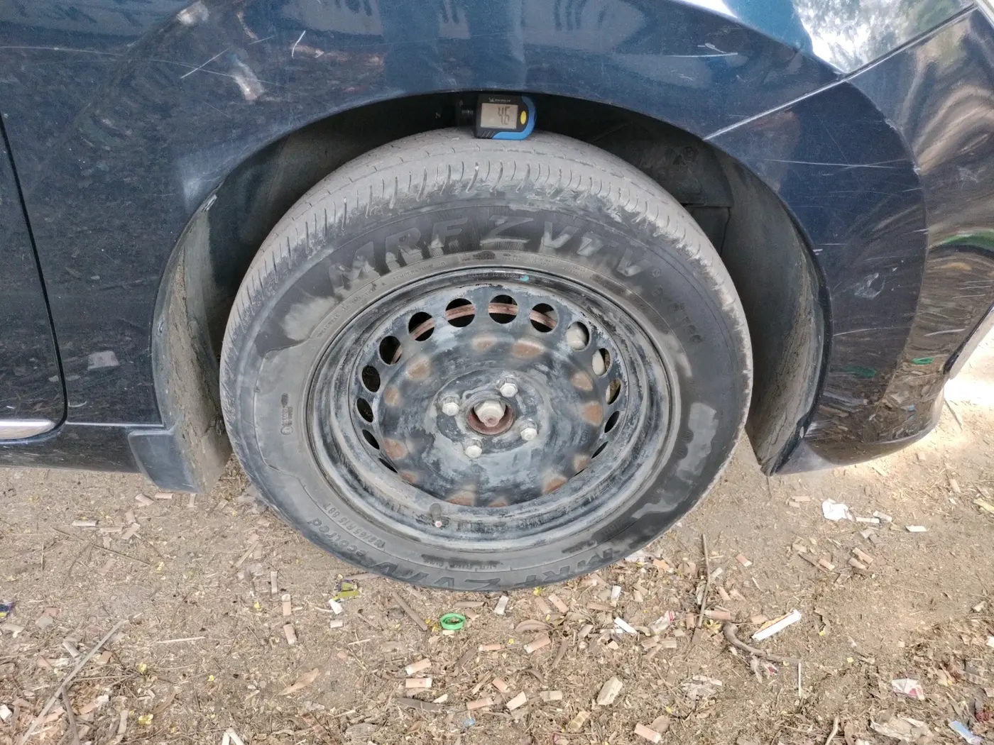 2022 Maruti Baleno DELTA PETROL 1.2, CNG, Manual, 1,31,213 km, tyre