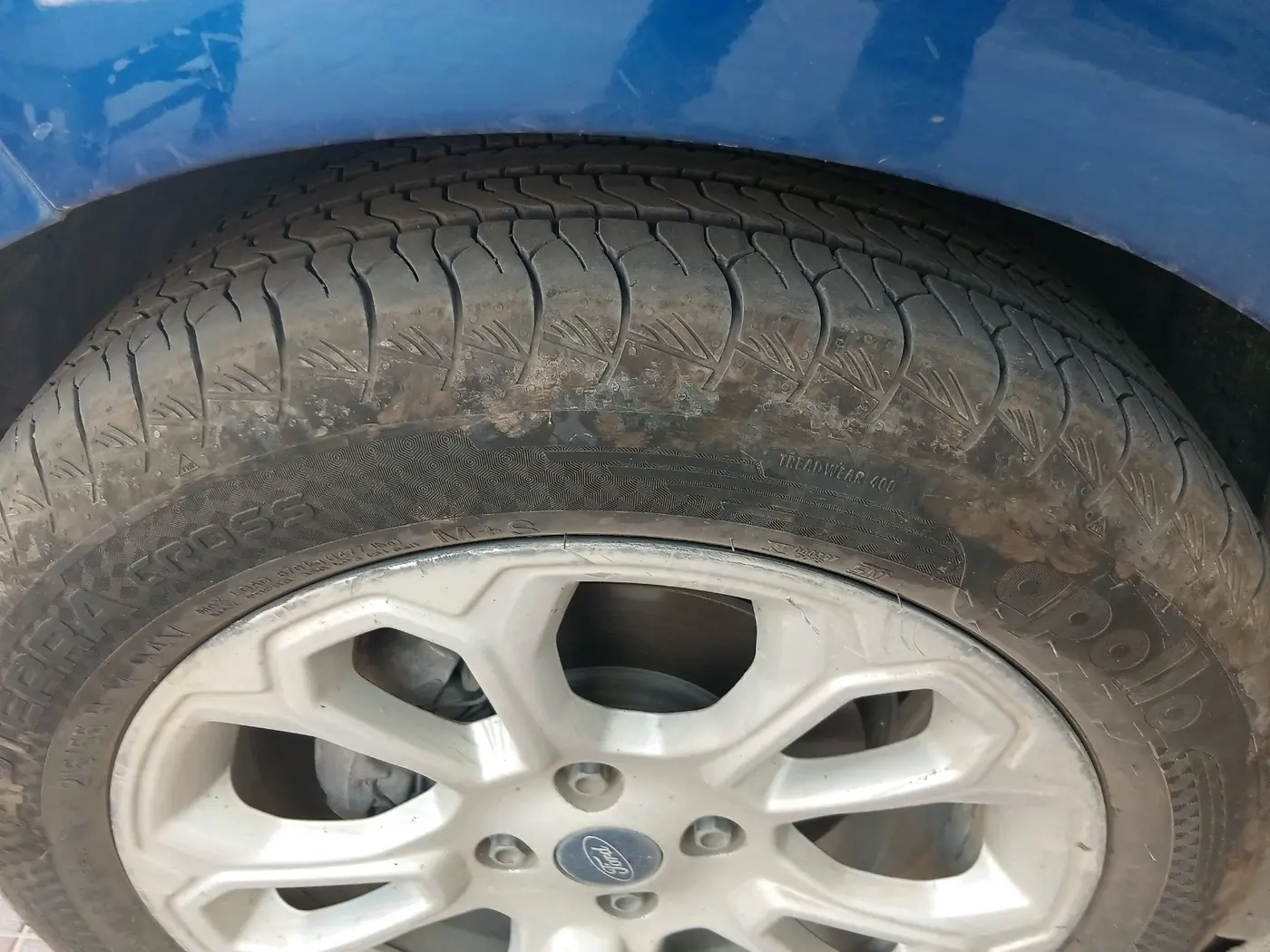 2018 Ford Ecosport TITANIUM + 1.5L DIESEL, Diesel, Manual, 1,75,000 km, tyre