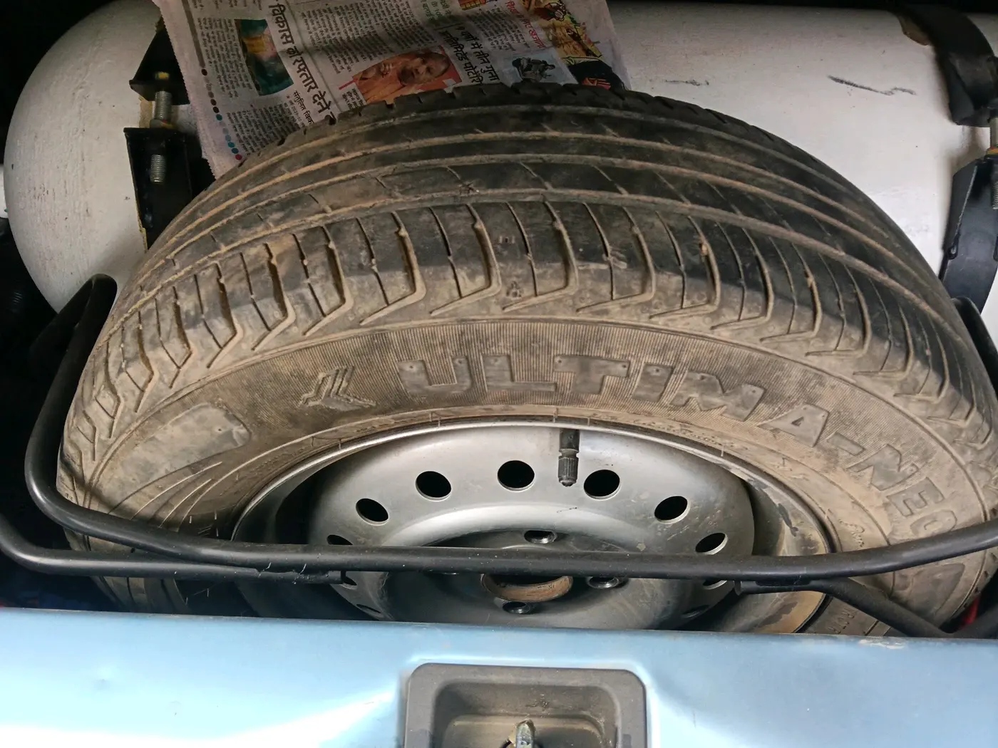 2022 Maruti New Wagon-R LXI CNG (O) 1.0, CNG, Manual, 67,026 km, tyre