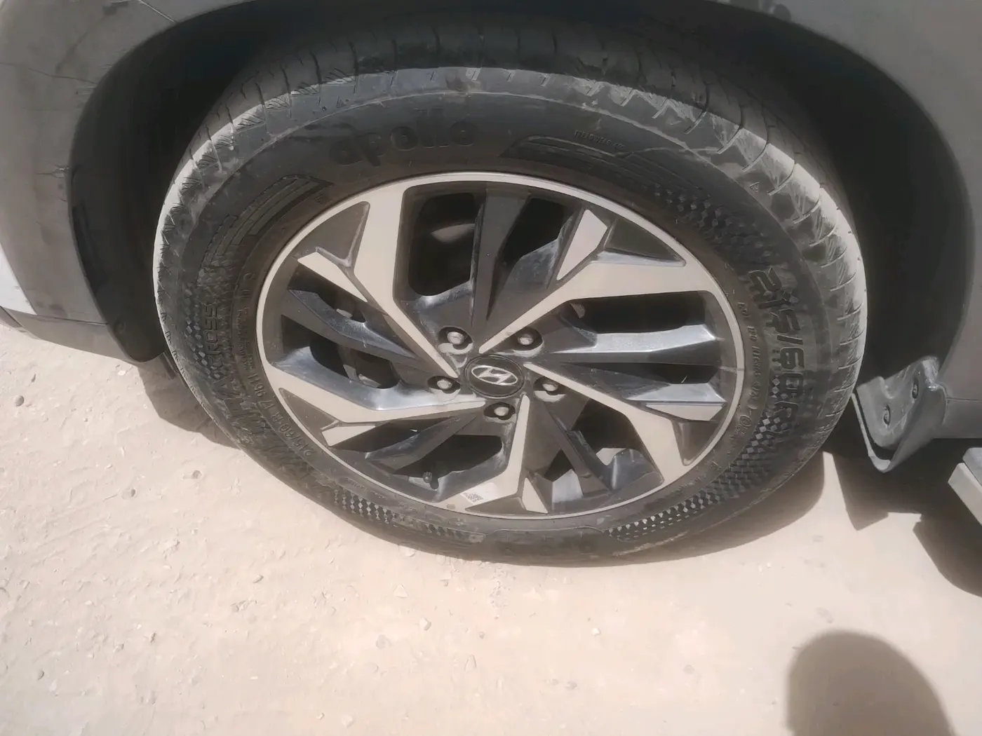 2021 Hyundai Creta SX (O) IVT 1.5 PETROL, Petrol, Automatic, 1,28,449 km, tyre