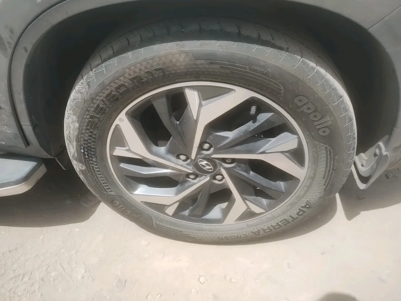 2021 Hyundai Creta SX (O) IVT 1.5 PETROL, Petrol, Automatic, 1,28,449 km, tyre