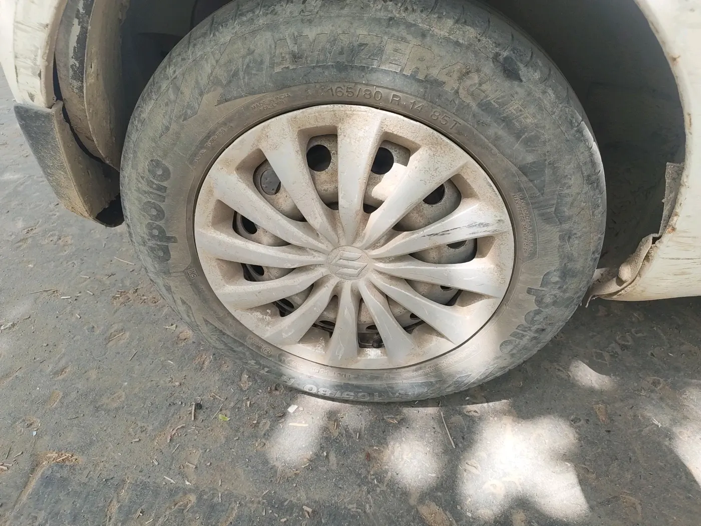 2013 Maruti Ritz LXI, CNG, Manual, 90,208 km, tyre