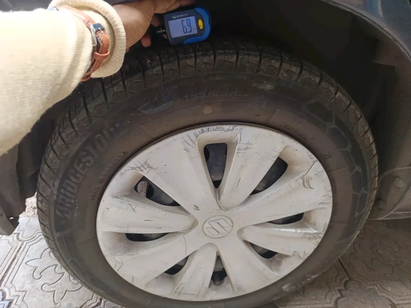 2015 Maruti Ertiga VXI CNG, CNG, Manual, 1,67,581 km, tyre