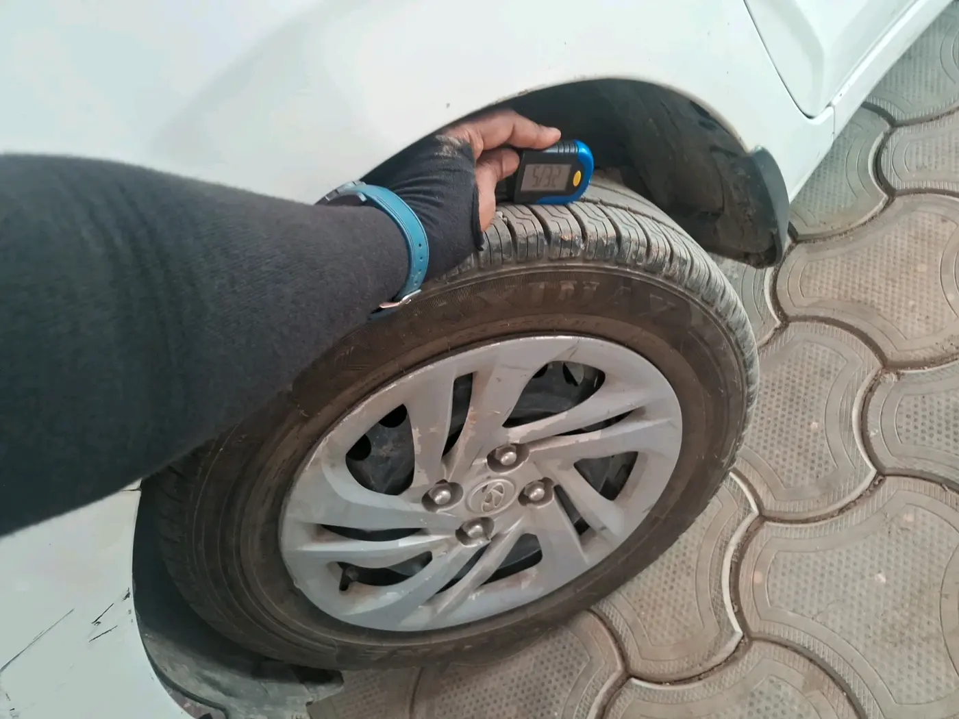 2021 Hyundai AURA S 1.2 CNG, CNG, Manual, 1,29,381 km, tyre
