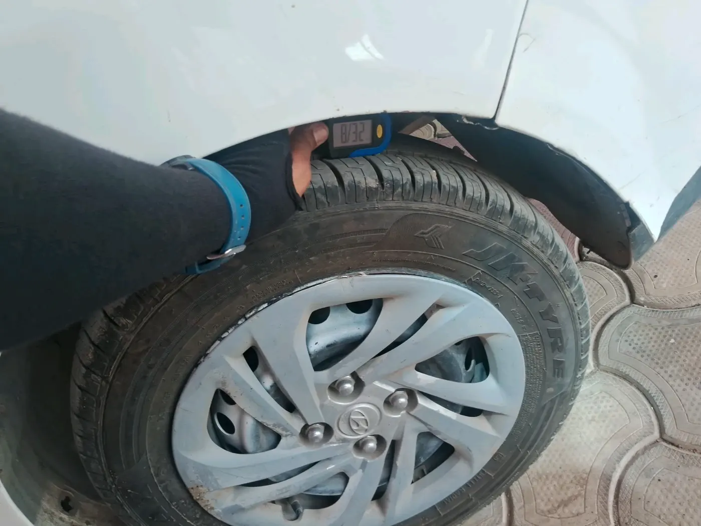 2021 Hyundai AURA S 1.2 CNG, CNG, Manual, 1,29,381 km, tyre