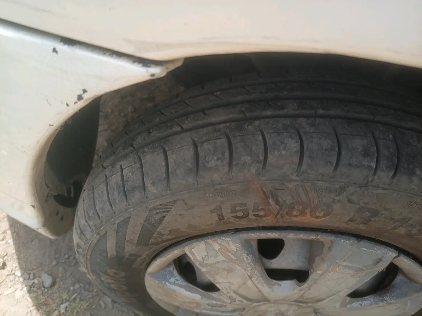 2014 Tata Indica EV2 LS, Diesel, Manual, 1,57,048 km, tyre
