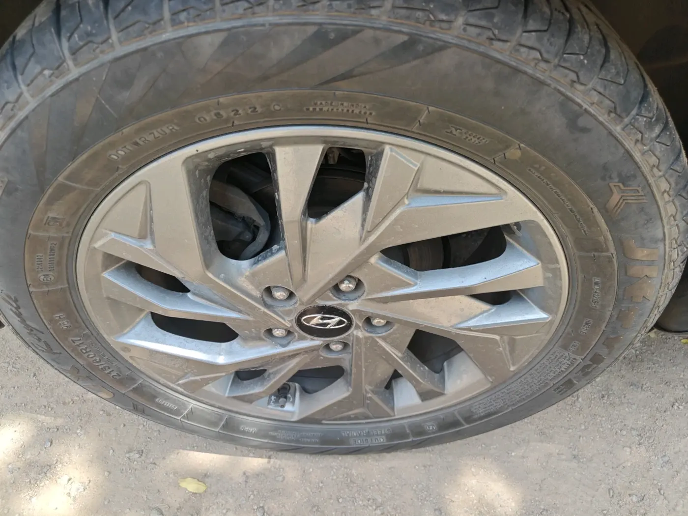 2022 Hyundai Creta SX (O) 1.4 TURBO DCT, Petrol, Automatic, 39,989 km, tyre