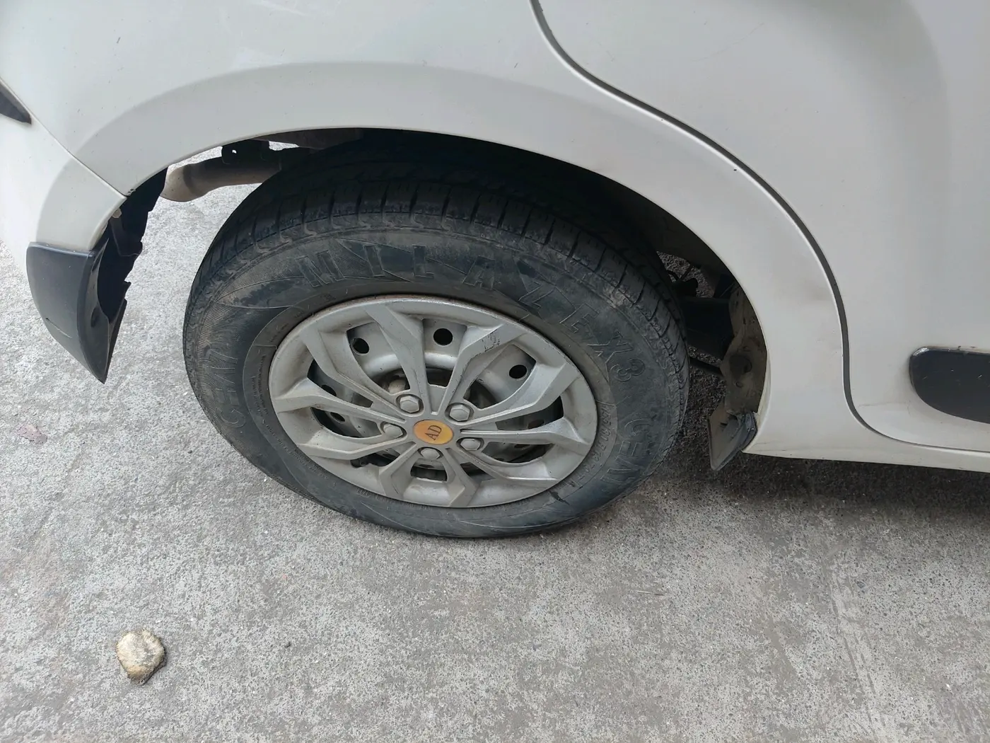 2019 Maruti New Wagon-R LXI CNG 1.0, CNG, Manual, 91,129 km, tyre