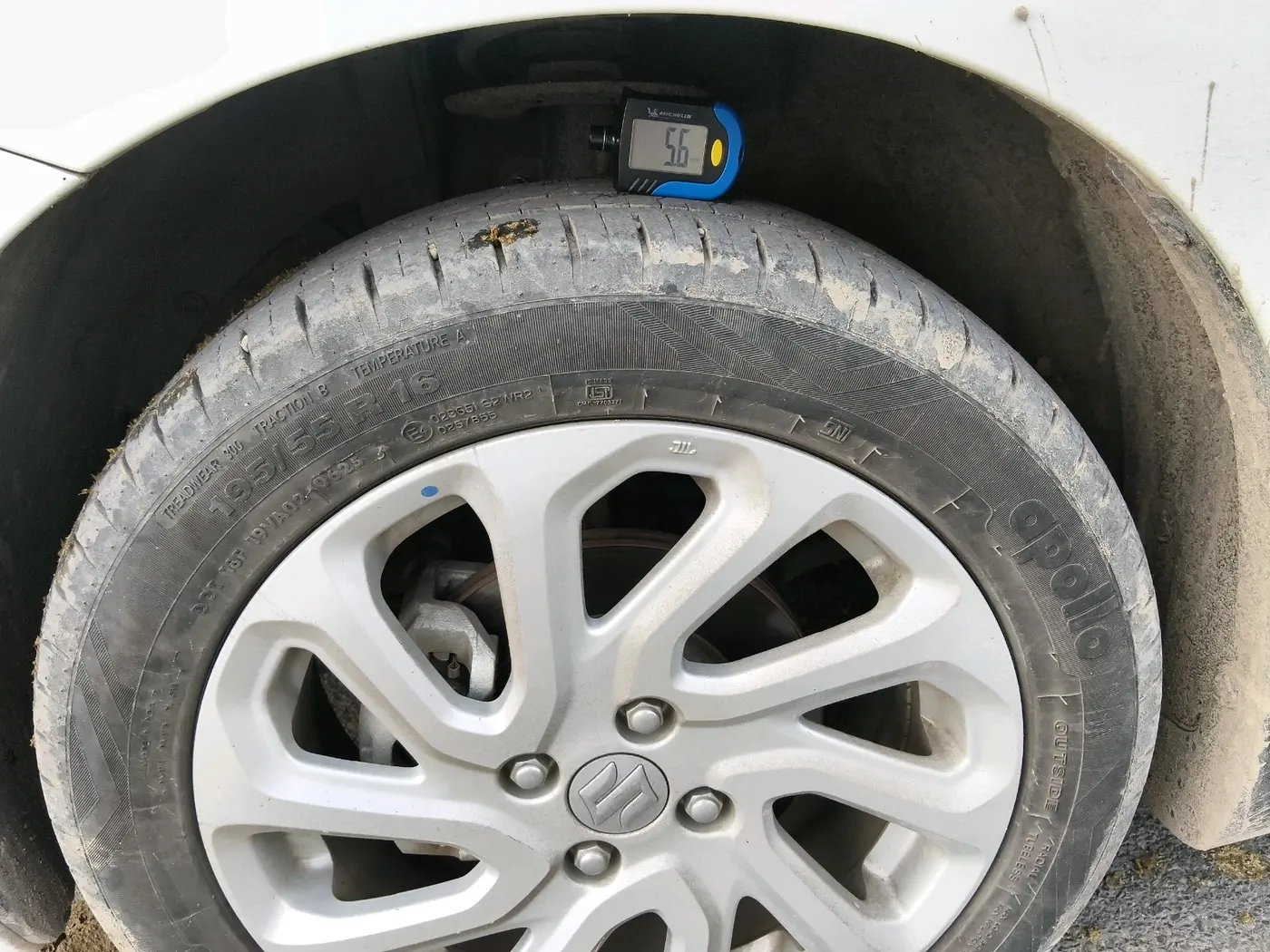 2025 Maruti Baleno  ZETA CNG 1.2L, CNG, Manual, 22,661 km, tyre