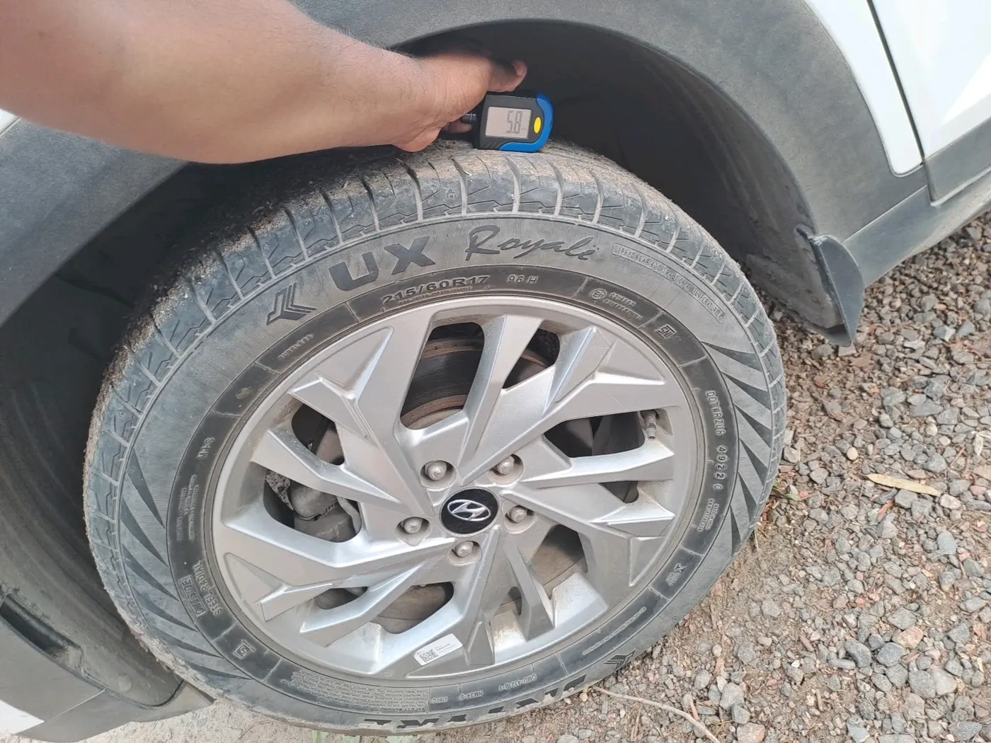 2022 Hyundai Creta SX IVT 1.5 PETROL, Petrol, Automatic, 25,504 km, tyre
