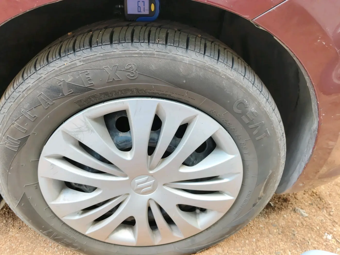 2013 Maruti Ertiga VXI CNG, CNG, Manual, 1,32,203 km, tyre