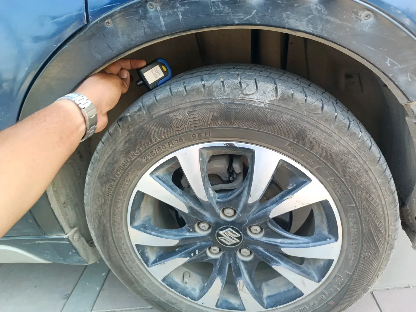 2017 Maruti S Cross ZETA 1.3, Diesel, Manual, 90,015 km, tyre