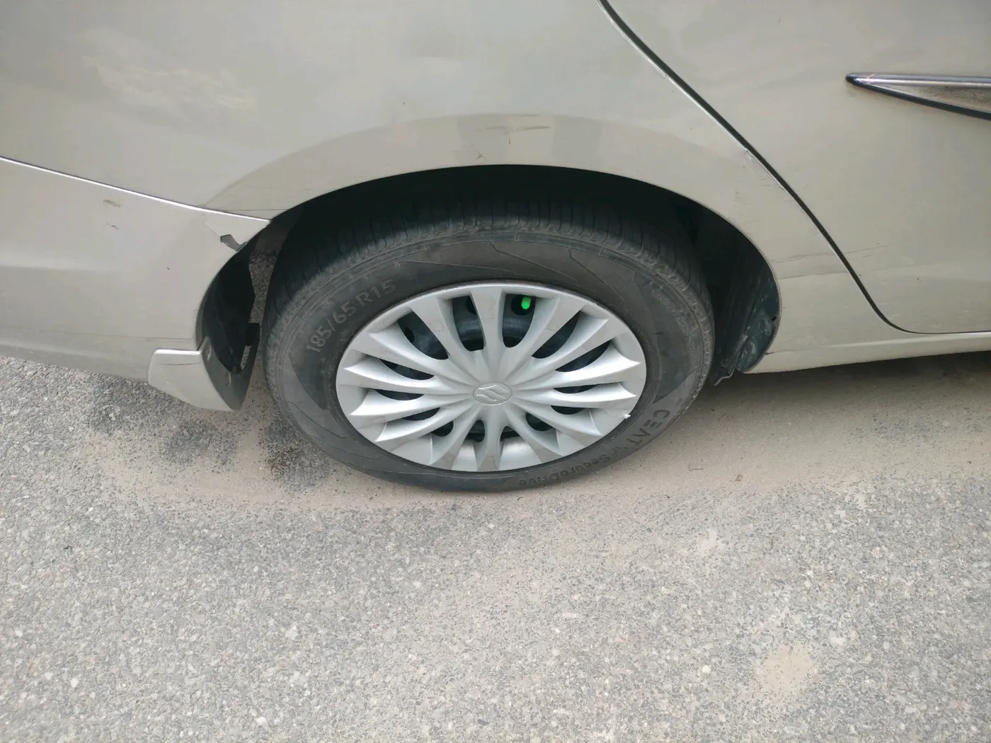 2017 Maruti Ciaz DELTA 1.4 MT PETROL, Petrol, Manual, 1,41,460 km, tyre