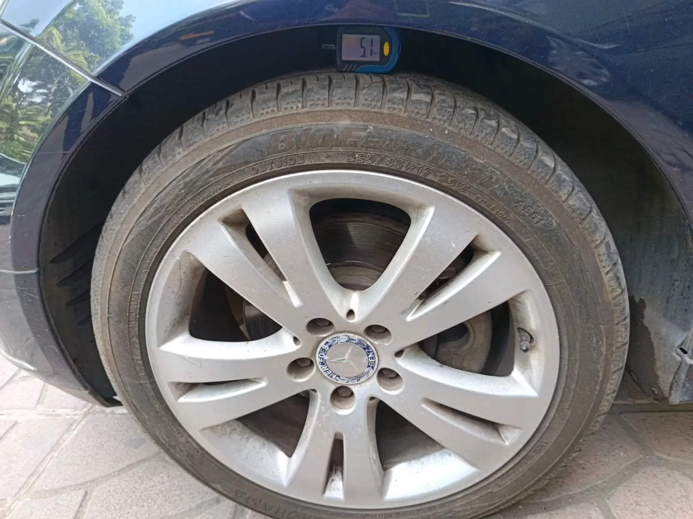 2011 Mercedes Benz C Class 	250 CDI ELEGANCE AT, Diesel, Automatic, 1,22,335 km, tyre
