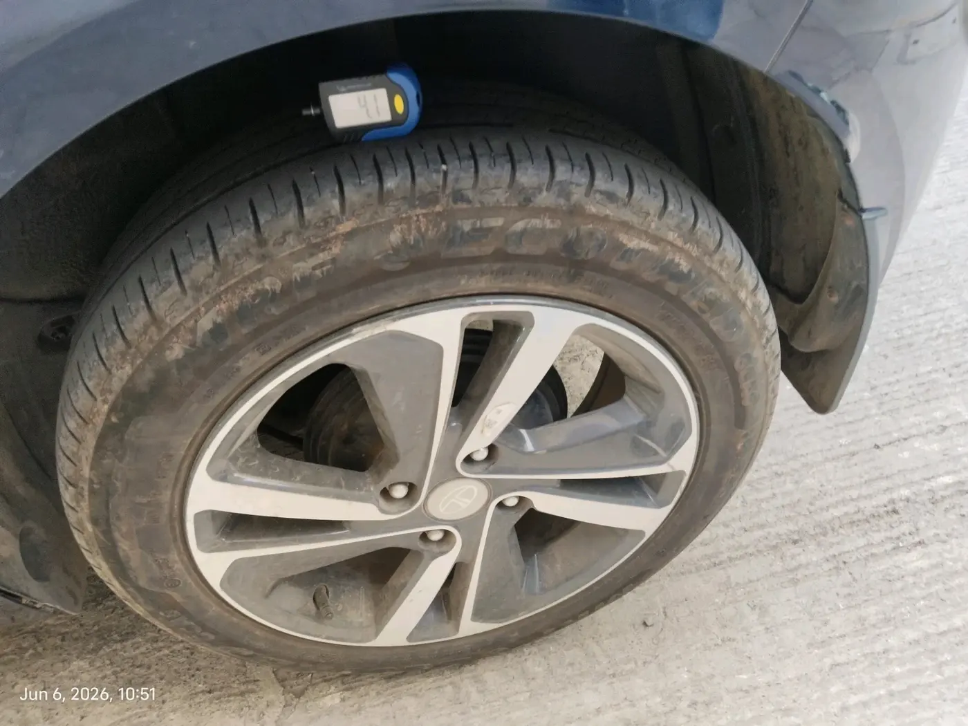 2024 Tata ALTROZ XZA Plus (S) Lux Petrol, Petrol, Automatic, 11,651 km, tyre