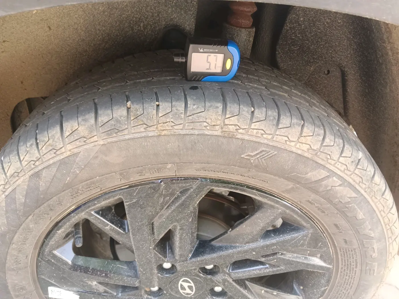 2025 Hyundai Creta S (O) 1.5 Petrol Knight Edition, Petrol, Manual, 12,170 km, tyre