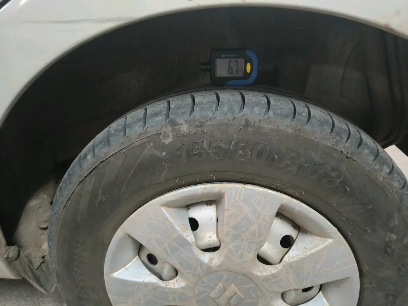 2020 Maruti New Wagon-R LXI CNG (O) 1.0, CNG, Manual, 1,95,363 km, tyre