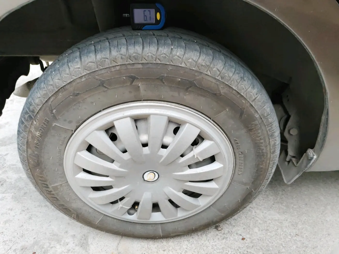 2019 Maruti New Wagon-R LXI CNG 1.0, CNG, Manual, 66,125 km, tyre