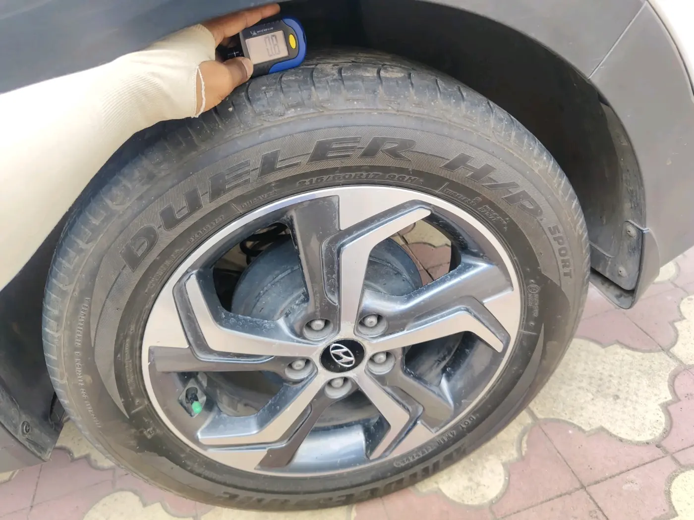 2018 Hyundai Creta SX (O) 1.6 PETROL, Petrol, Manual, 85,997 km, tyre