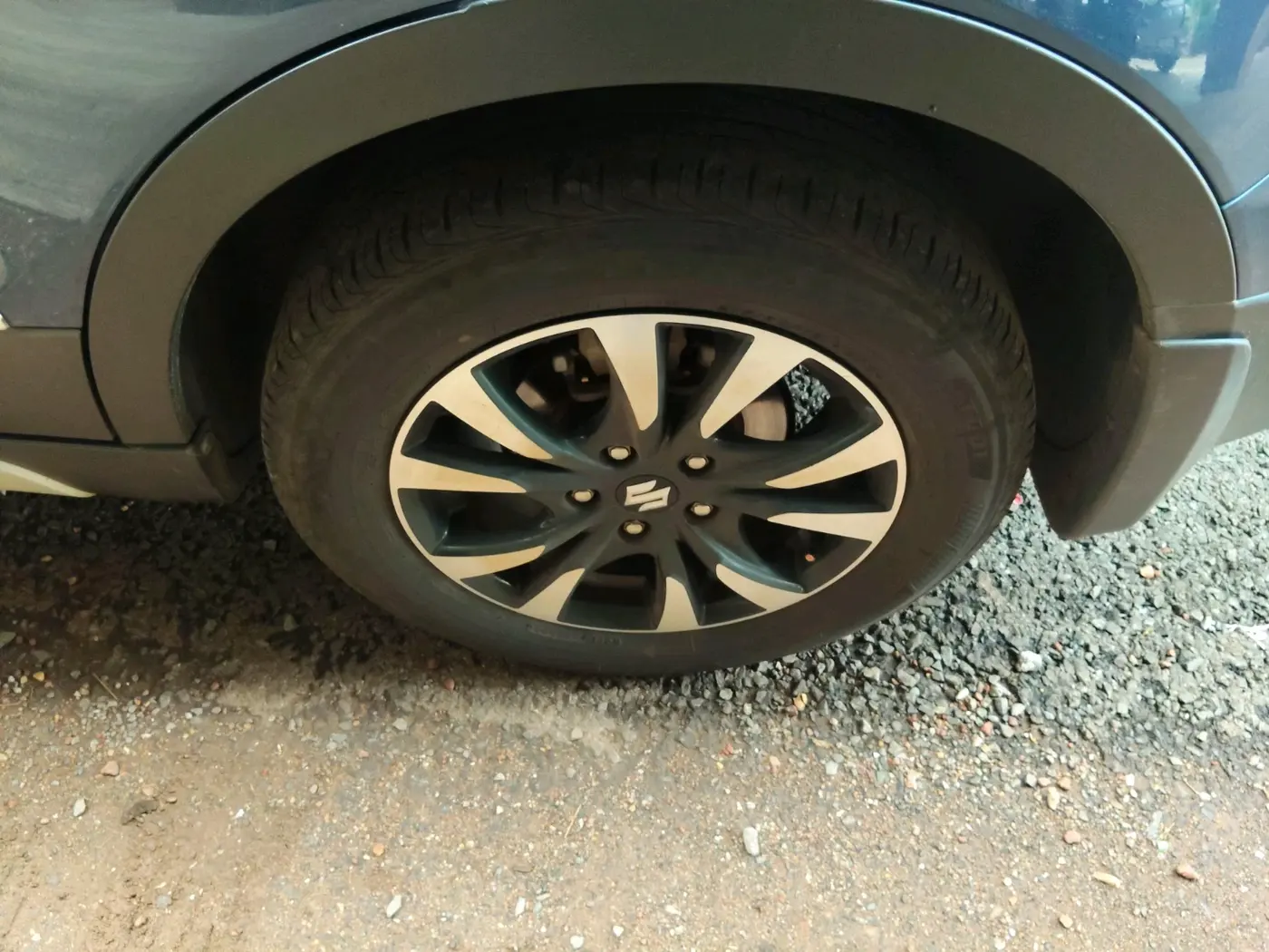 2021 Maruti S Cross ALPHA 1.5, Petrol, Manual, 85,948 km, tyre