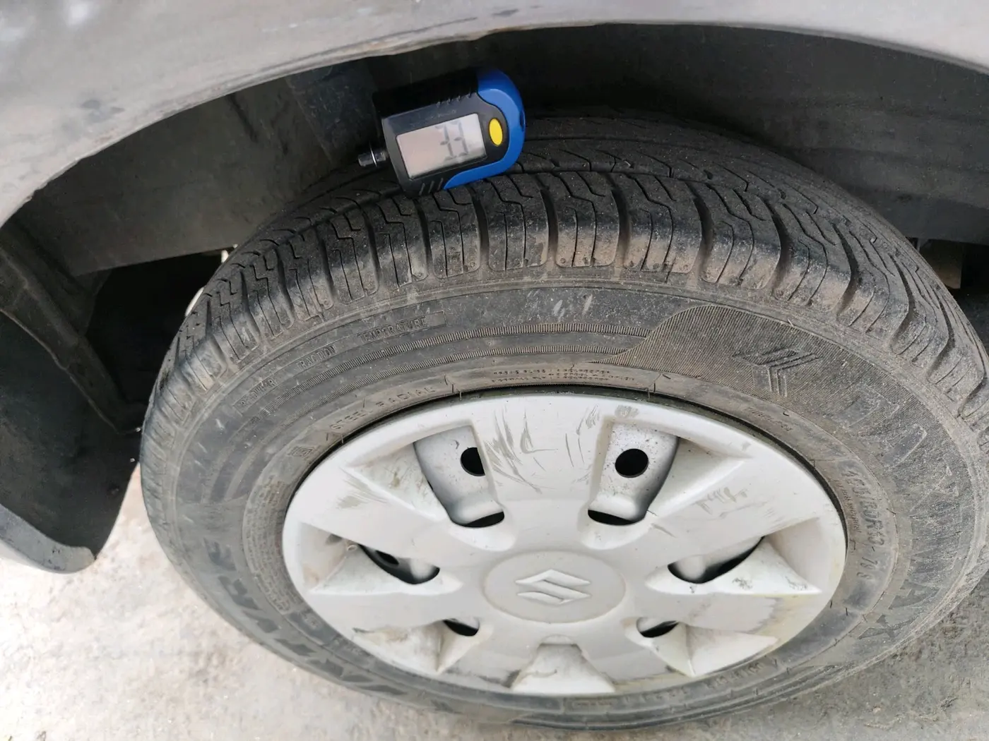 2019 Maruti New Wagon-R LXI CNG (O) 1.0, CNG, Manual, 1,28,681 km, tyre