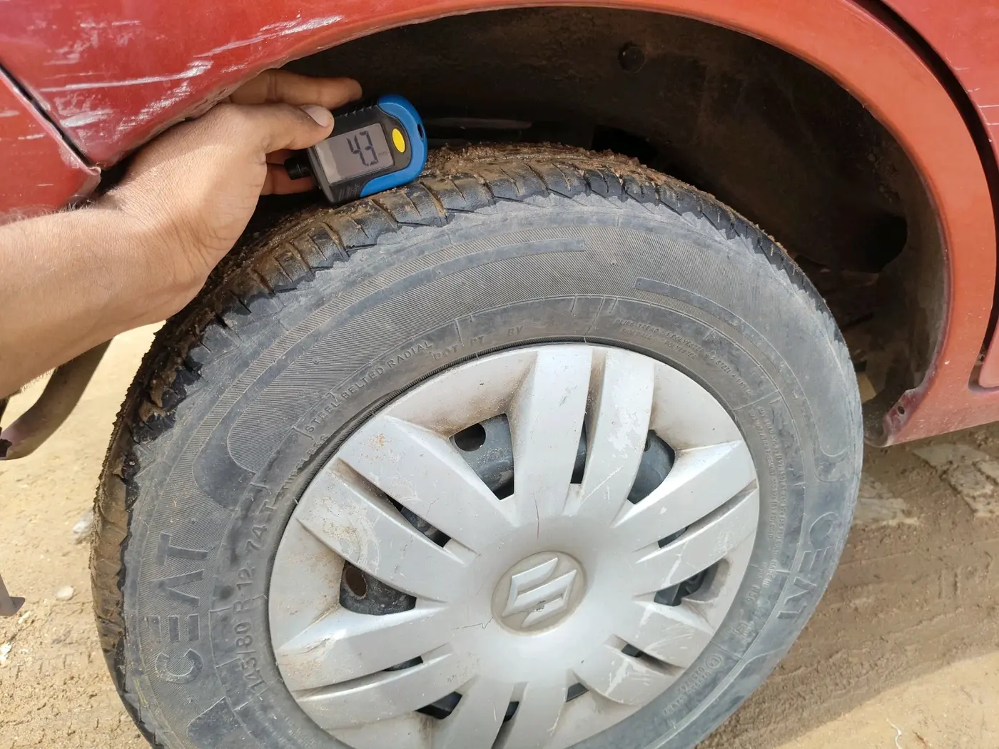 2021 Maruti Alto VXI, Petrol, Manual, 1,19,400 km, tyre