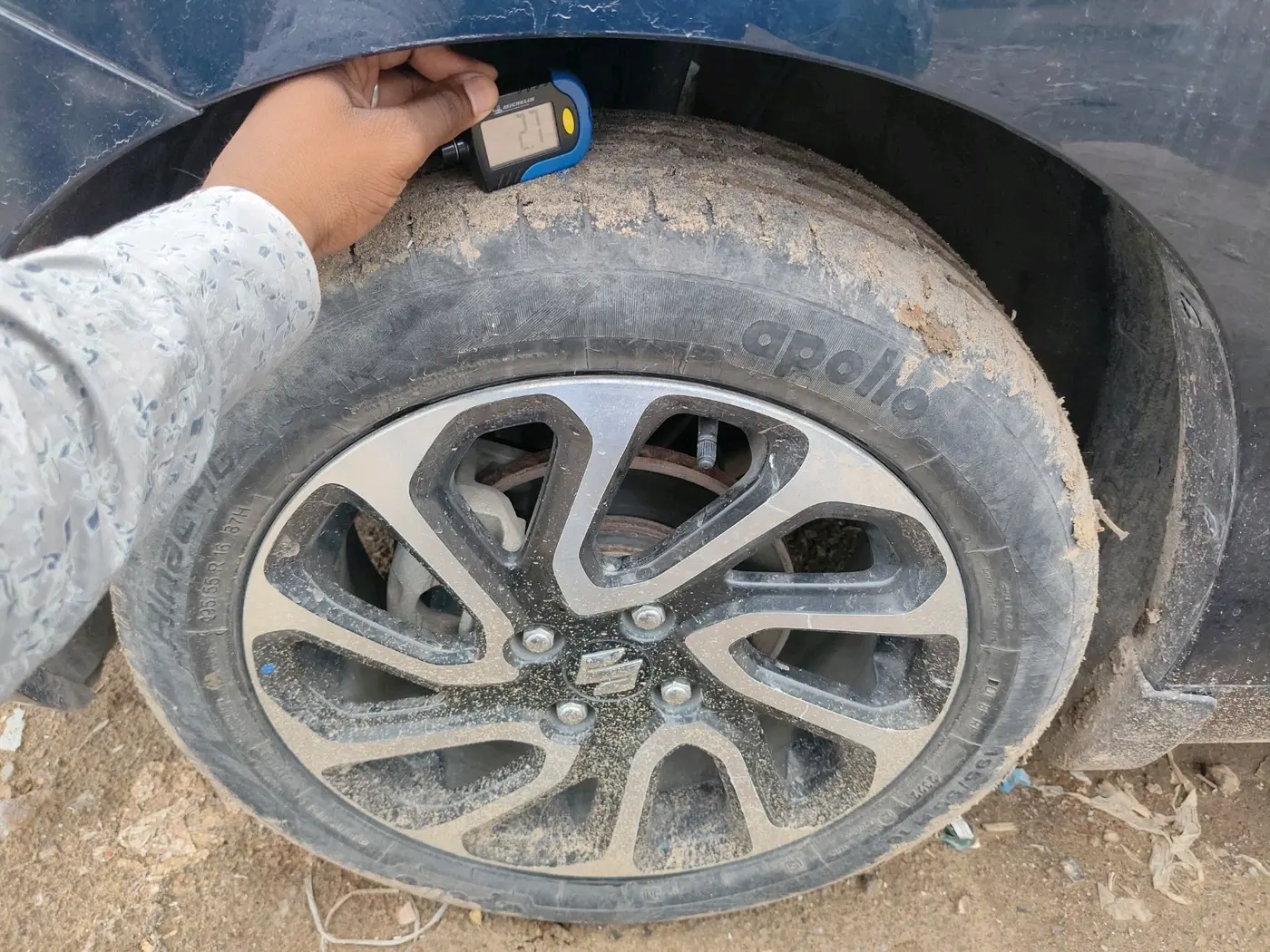 2022 Maruti Baleno ALPHA PETROL 1.2, Petrol, Manual, 77,500 km, tyre