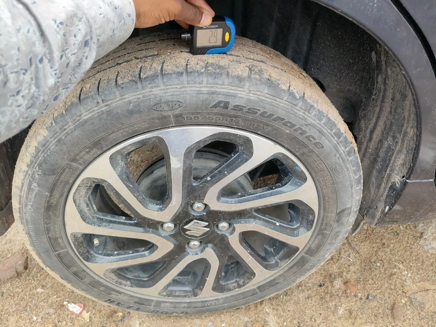 2022 Maruti Baleno ALPHA PETROL 1.2, Petrol, Manual, 77,500 km, tyre